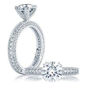 Size 4 A.Jaffe Engagement Ring (setting only)